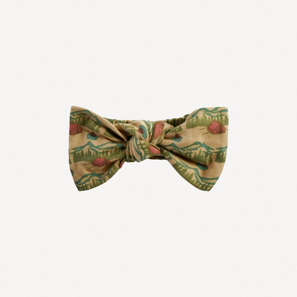 NWT Kate Quinn Large Bow Headband Campsite Organic Cotton L Large